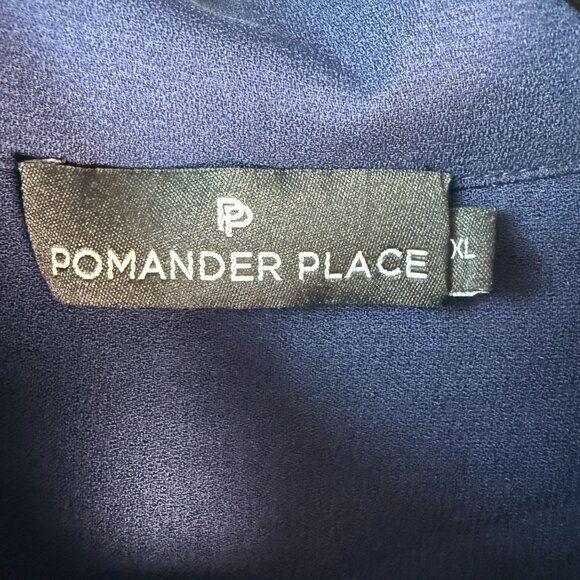 Tuckernuck Shirt Dress Pomander Place NWOT Anderson Midi Admiral Blue XL Preppy - Picture 7 of 11